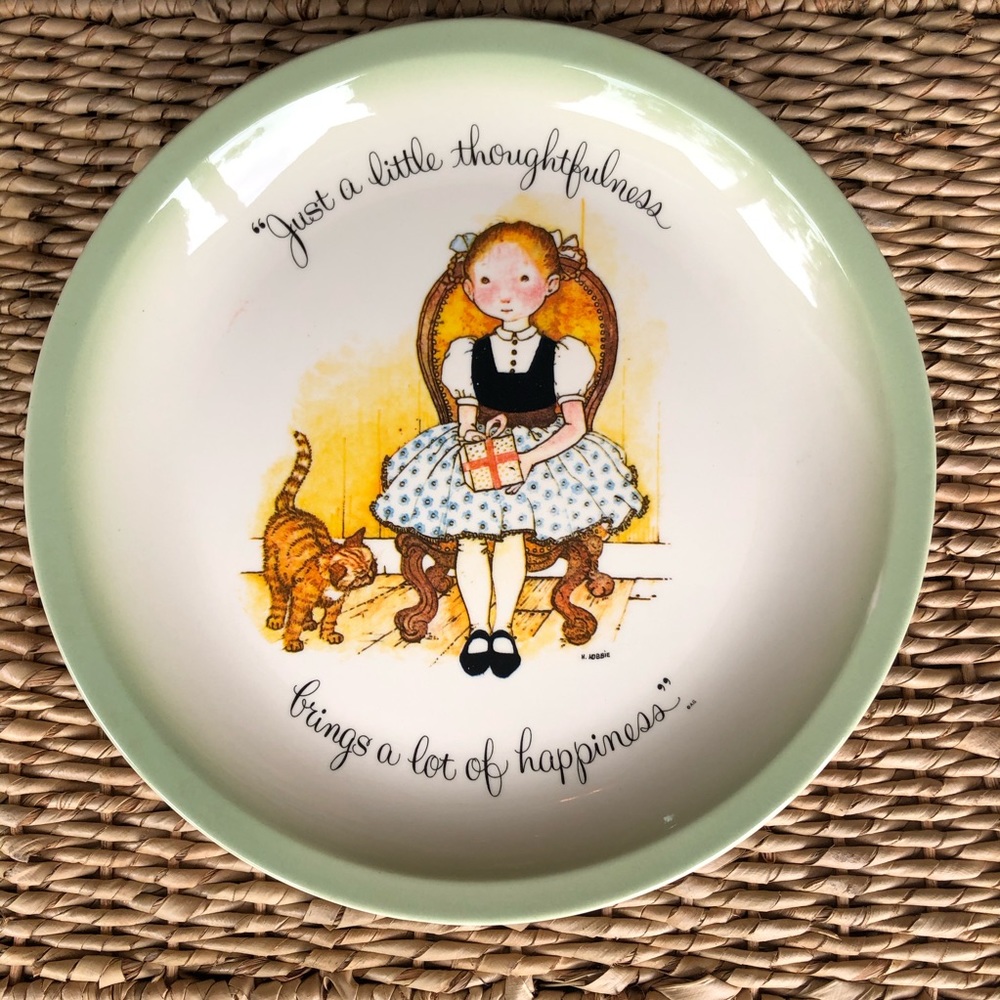 Vintage Holly Hobbie plate